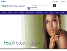 Tablet Screenshot of headlinesbeauty.com